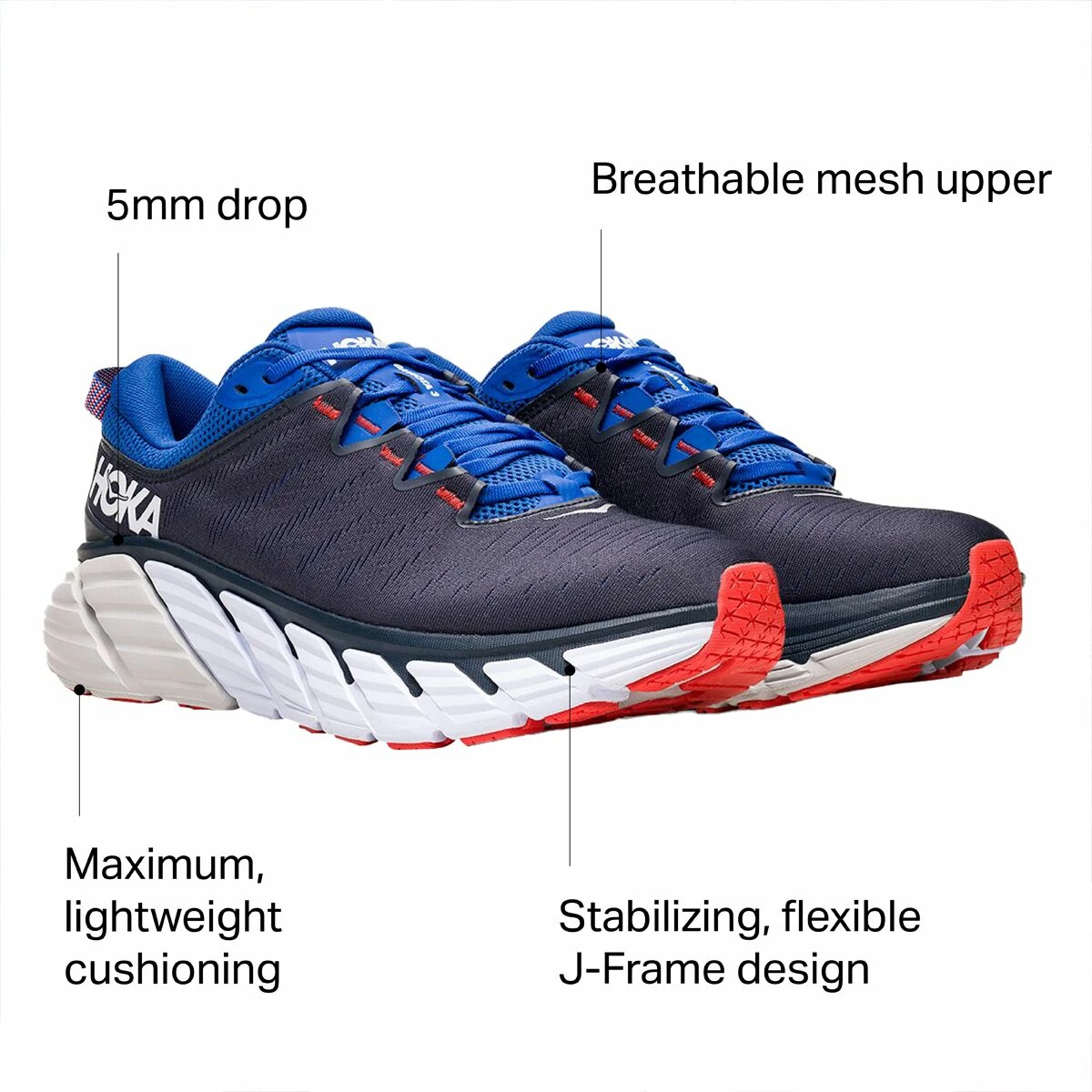 HOKA ONE ONE Gaviota 3 Running Shoe Men's 2 HOKA ONE ONE Gaviota 3 Running Shoe Men's - Image 2